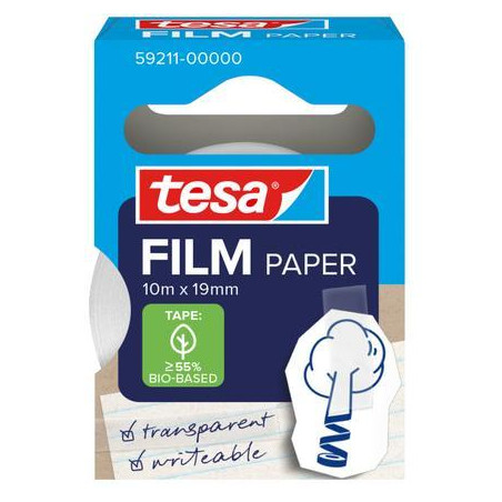 ROLLO CINTA ADHESIVA TESAFILM PAPER 10mx19mm