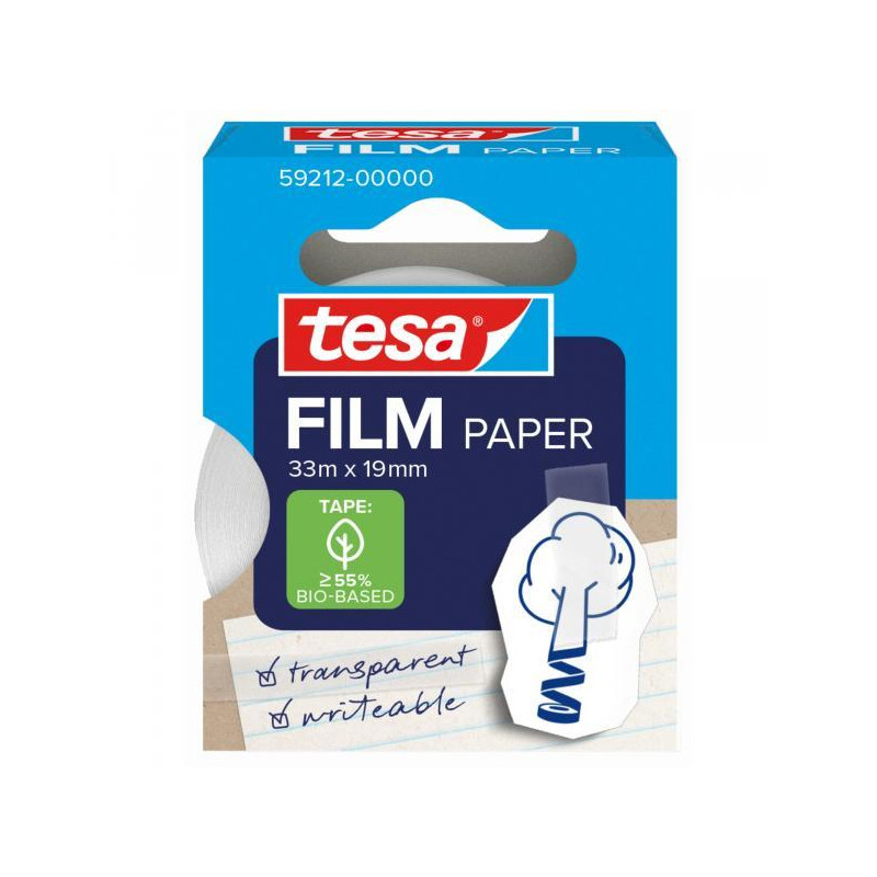 ROLLO CINTA ADHESIVA TESAFILM PAPER 33mx19mm ROLLO CINTA ADHESIVA TESAFILM PAPER 33mx19mm