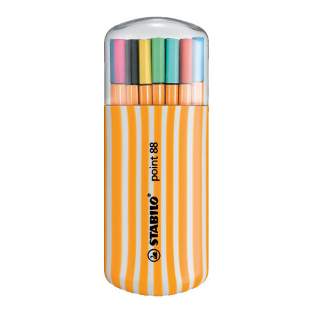 ESTUCHE ZEBRUI 20 ROTULADORES STABILO POINT 88