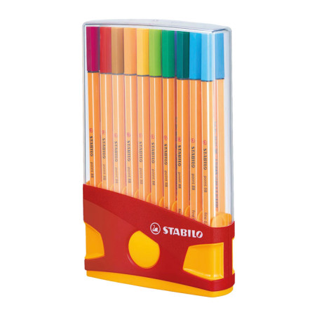 ESTUCHE 20 ROTULADORES STABILO POINT 88 COLORPARADE