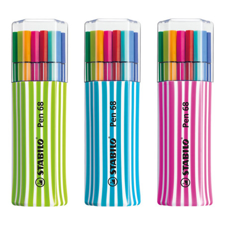 ESTUCHE SINGLE PACK 15 ROTULADORES STABILO PEN 68