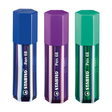 ESTUCHE BIG PEN BOX 20 ROTULADORES STABILO PEN 68