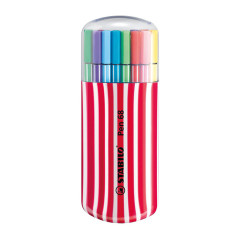 ESTUCHE ZEBRUI CEREZA 20 ROTULADORES STABILO PEN 68