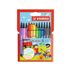 MINI ESTUCHE 12 ROTULADORES STABILO PEN 68