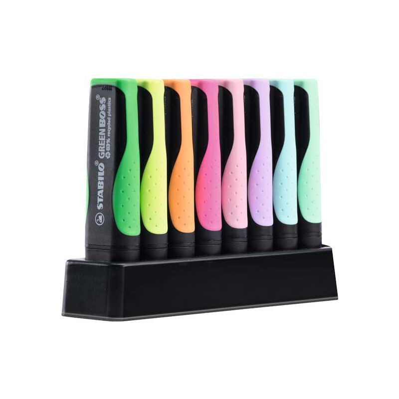 PEANA 8 MARCADORES FLUORESCENTE STABILO GREEN BOSS PEANA 8 MARCADORES FLUORESCENTE STABILO GREEN BOSS