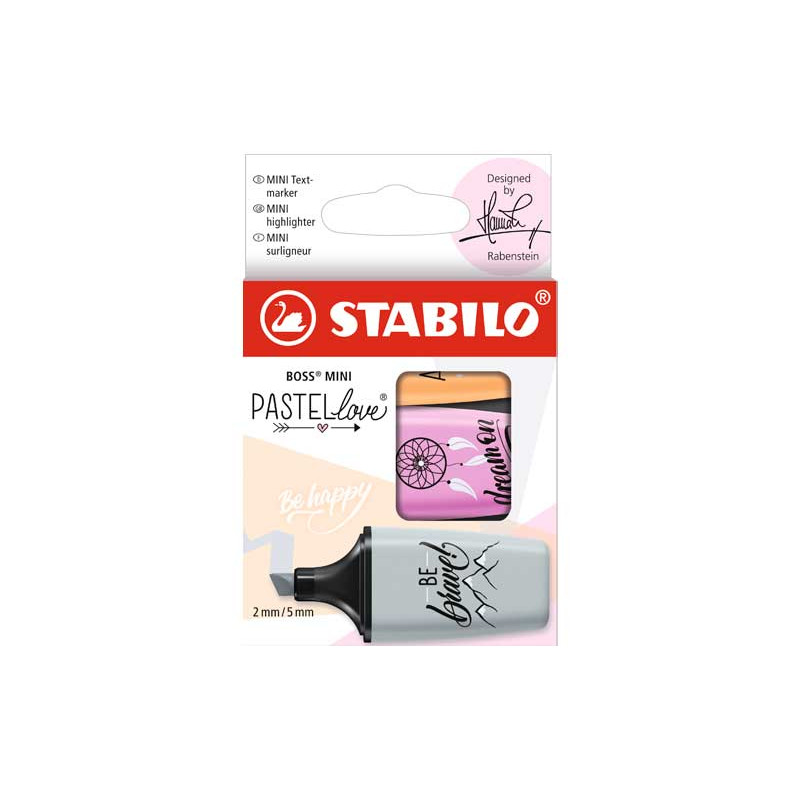 ESTUCHE 3 MARCADORES FLUORESCENTE STABILO BOSS MINI PASTELLOVE 2.0 SURTIDO 2 ESTUCHE 3 MARCADORES FLUORESCENTE STABILO BOSS MINI PASTELLOVE 2.0 SURTIDO 2