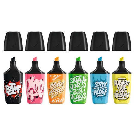 ESTUCHE 6 MARCADORES STABILO BOSS ORIGINAL MINI BY SNOOZE ONE