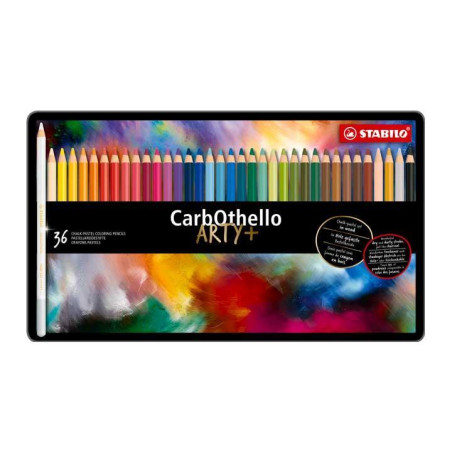 ESTUCHE METAL 36 LÁPICES COLORES STABILO "CARBOTHELLO ARTY+"