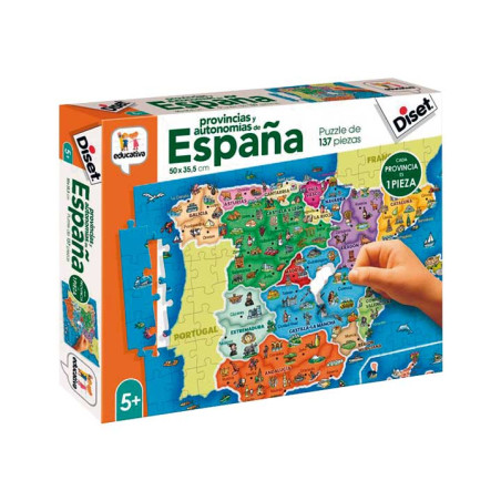 PUZZLE DISET "PROVINCIAS Y AUTONOMÍAS DE ESPAÑA"