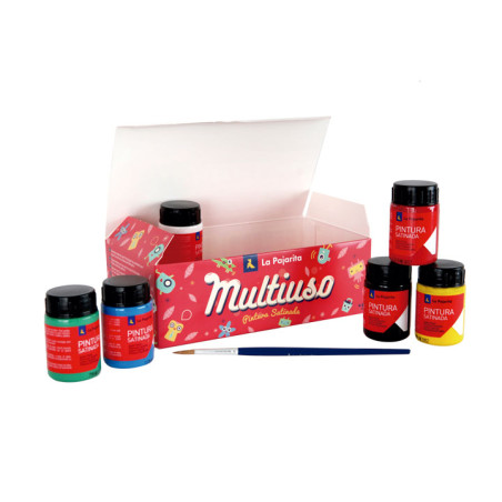 PACK 6 BOTES PINTURA SATINADA LA PAJARITA 35ml