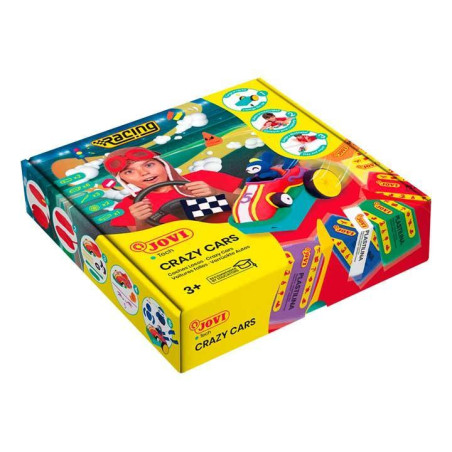 KIT PLASTILINA JOVI "JOVITECH CRAZY CARS RACING KIT"