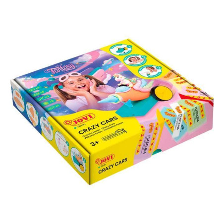 KIT PLASTILINA JOVI "JOVITECH CRAZY CARS FANTASY KIT"