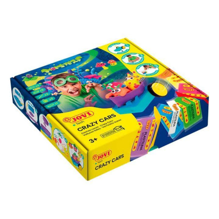 KIT PLASTILINA JOVI "JOVITECH CRAZY CARS MONSTERS KIT"