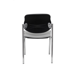 SILLA CONFIDENTE STYL SIN BRAZOS ESTRUCTURA CROMADA