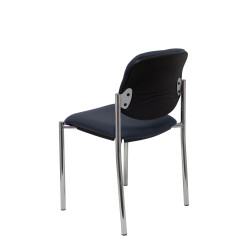 SILLA CONFIDENTE STYL SIN BRAZOS ESTRUCTURA CROMADA