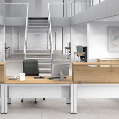 MESA ROCADA "EXECUTIVE" ESTRUCTURA ANTRACITA