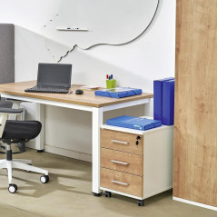 MESA ROCADA "EXECUTIVE" ESTRUCTURA GRIS
