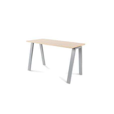 MESA ROCADA "BLANCA" ESTRUCTURA GRIS