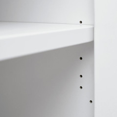 ARMARIO DE MADERA ROCADA CON PUERTAS BAJAS ESTRUCTURA BLANCA