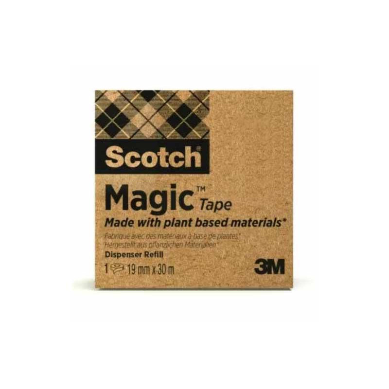 CINTA ADHESIVA SCOTCH MAGIC ECOLÓGICA 19mm x 30m CINTA ADHESIVA SCOTCH MAGIC ECOLÓGICA 19mm x 30m