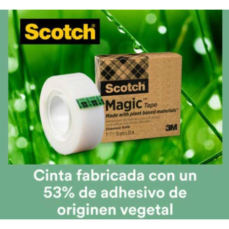 CINTA ADHESIVA SCOTCH MAGIC ECOLÓGICA 19mm x 30m