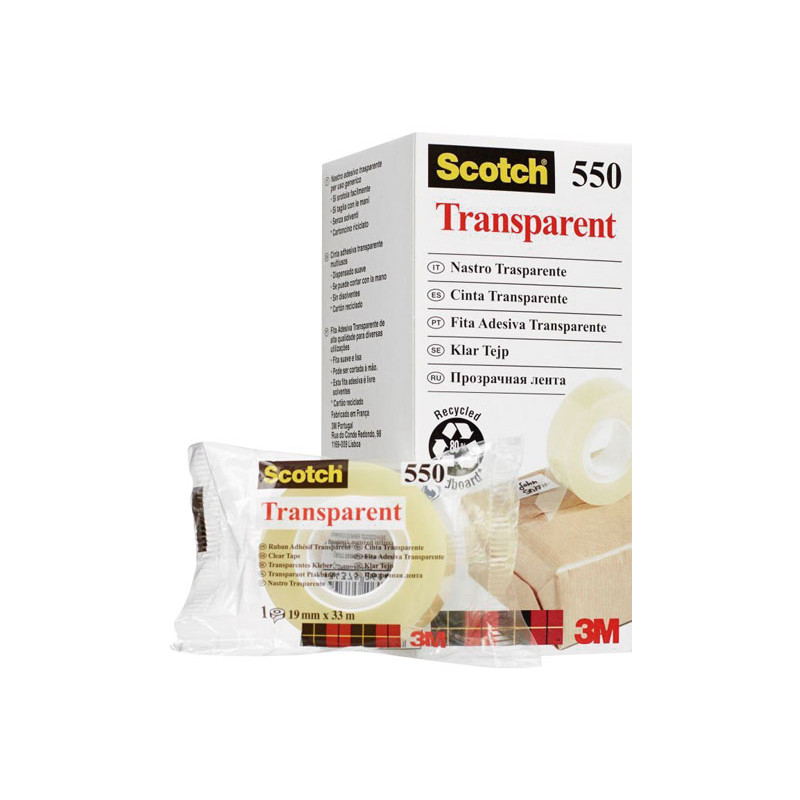 CINTA ADHESIVA SCOTCH 550 19mm x 33m