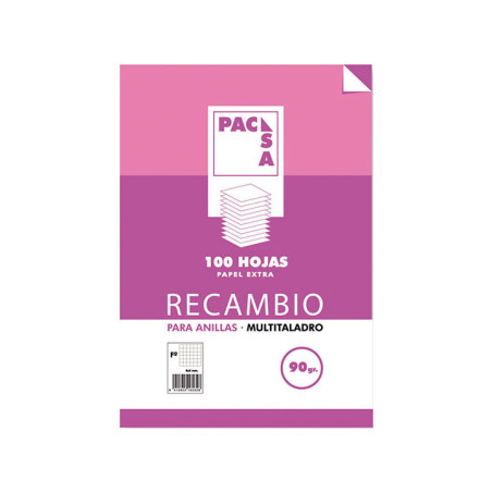 RECAMBIO PACSA 100h A4 HORIZONTAL CON MARGEN