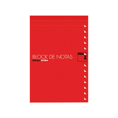 BLOC DE NOTAS PACSA 8º 4x4 CON TAPA 80h