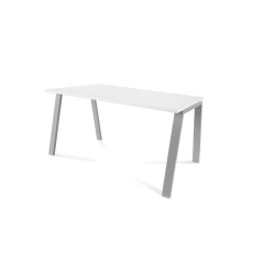 MESA ROCADA "BLANCA" ESTRUCTURA GRIS