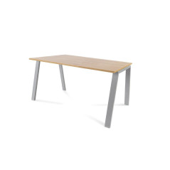 MESA ROCADA "BLANCA" ESTRUCTURA GRIS