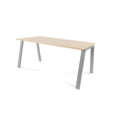 MESA ROCADA "BLANCA" ESTRUCTURA GRIS