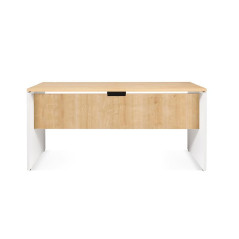 MESA ROCADA "WORK" ESTRUCTURA BLANCA