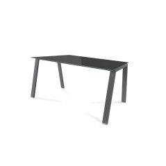 MESA ROCADA "BLANCA" ESTRUCTURA ANTRACITA
