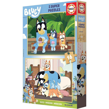 SET 2 PUZZLE EDUCA "BLUEY" 16 PIEZAS