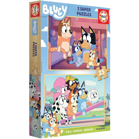 SET 2 PUZZLE EDUCA "BLUEY" 25 PIEZAS
