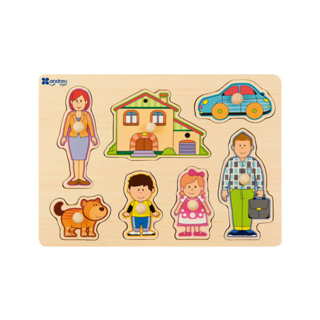 PUZZLE 7 PIEZAS ANDREU TOYS: FAMILY