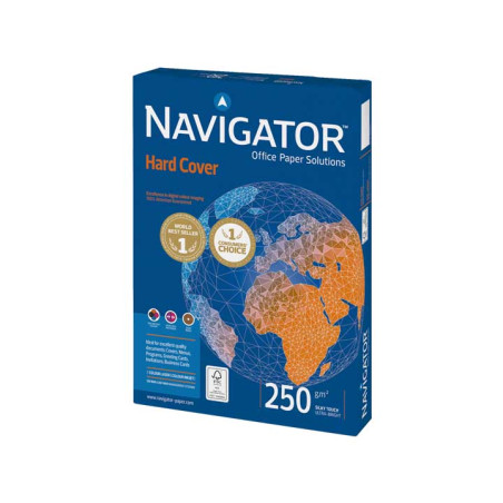 PAQUETE 125h PAPEL NAVIGATOR "HARD COVER" A4 250gr