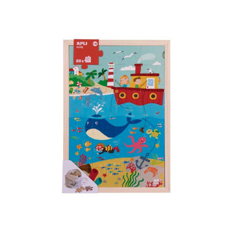 CAJA PUZZLE NIVELES APLI KIDS "EL OCÉANO"