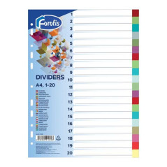 SEPARADORES 20 POSICIONES A4 COLORES