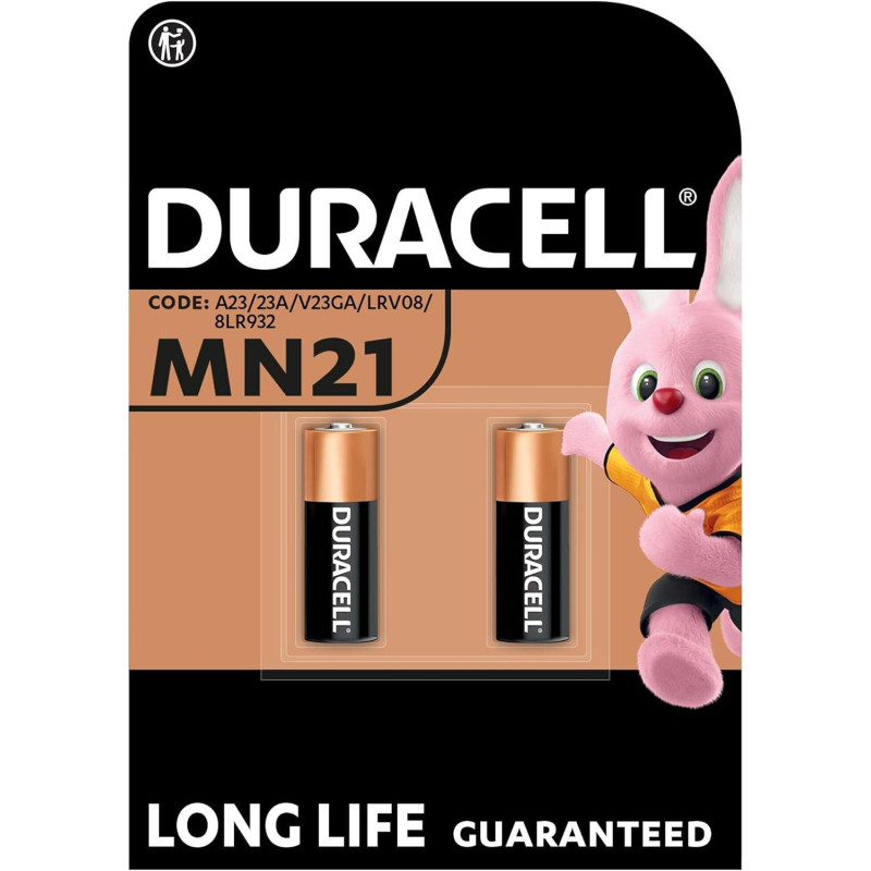 BLÍSTER 2 PILAS DURACELL LONG LIFE A23 MN21 BLÍSTER 2 PILAS DURACELL LONG LIFE A23 MN21