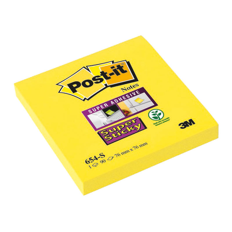 NOTAS POST-IT SUPER STICKY 76x76mm NOTAS POST-IT SUPER STICKY 76x76mm