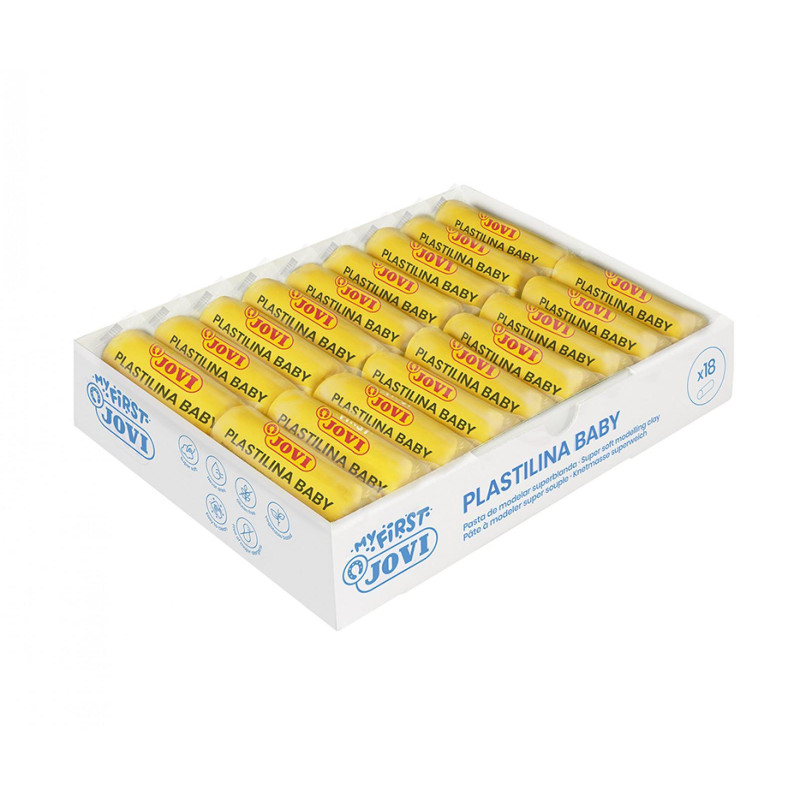CAJA 18 PASTILLAS PLASTILINA JOVI "MY FIRST BABY"