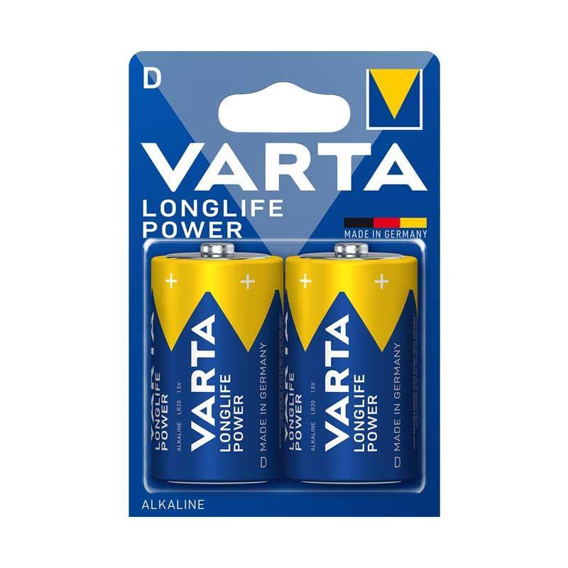 BLÍSTER 2 PILAS VARTA LONGLIFE POWER D / LR20 BLÍSTER 2 PILAS VARTA LONGLIFE POWER D / LR20