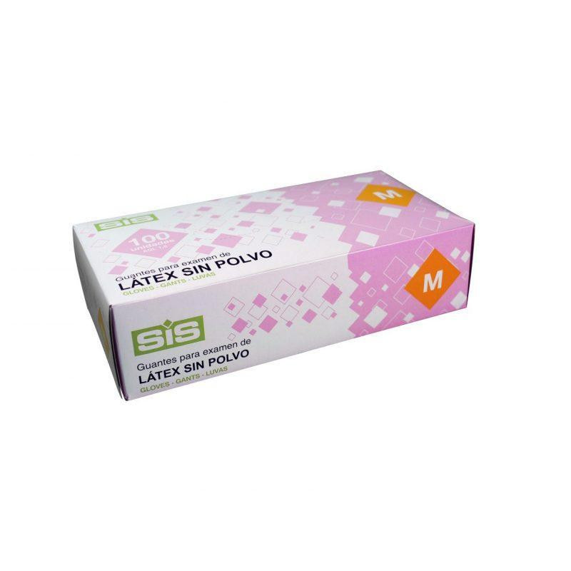CAJA 100 GUANTES DE LÁTEX SIN POLVO CAJA 100 GUANTES DE LÁTEX SIN POLVO