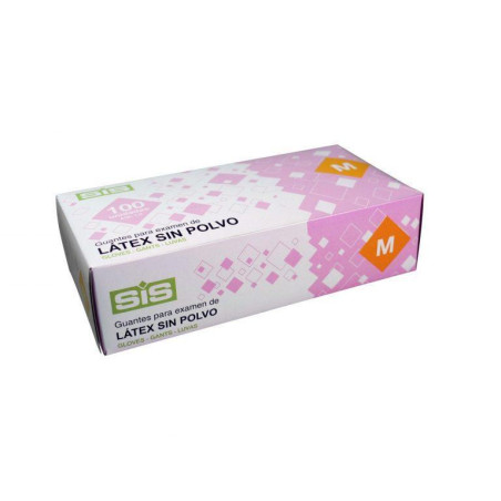 CAJA 100 GUANTES DE LÁTEX SIN POLVO