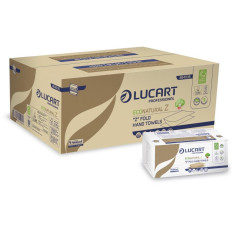 CAJA 18 PAQUETES DE 220 TOALLAS SECAMANOS LUCART ECONATURAL Z