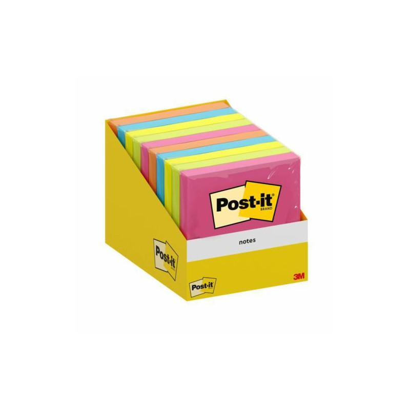 CAJA 10 BLOCS NOTAS REPOSICIONABLES POST-IT 76x76mm COLORES CAJA 10 BLOCS NOTAS REPOSICIONABLES POST-IT 76x76mm COLORES