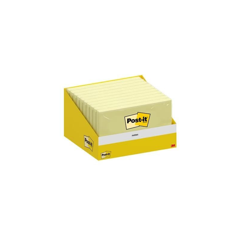 CAJA 10 BLOCS NOTAS REPOSICIONABLES POST-IT 76x127mm CAJA 10 BLOCS NOTAS REPOSICIONABLES POST-IT 76x127mm