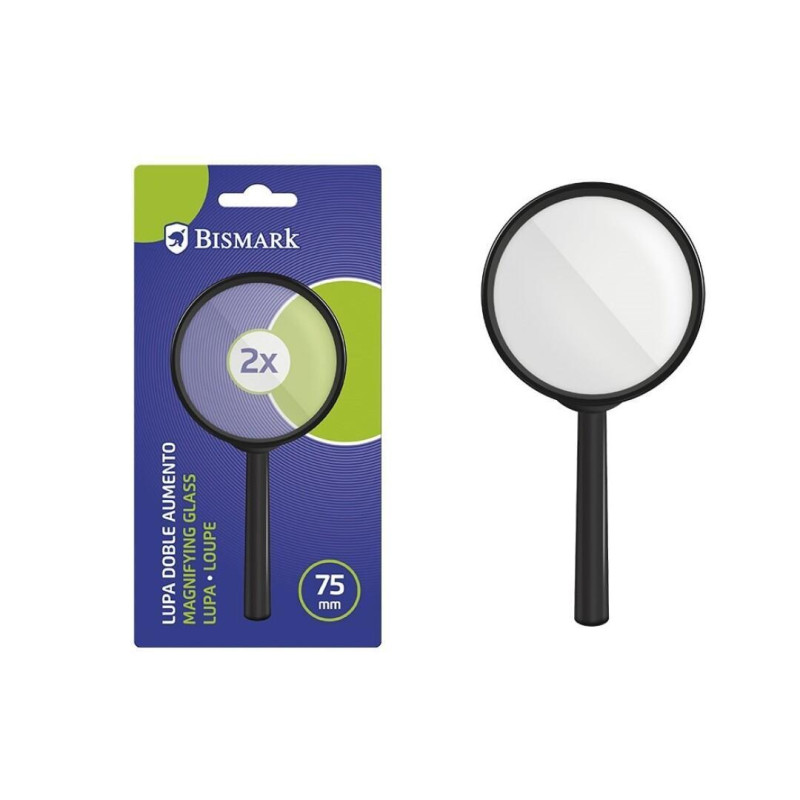 LUPA BISMARK DOBLE AUMENTO 75mm LUPA BISMARK DOBLE AUMENTO 75mm