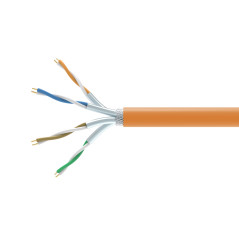 404552 CABLE DE RED NARANJA 500 M CAT7 S/FTP (S-STP)